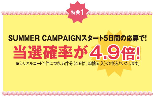 当選確率が4.9倍！